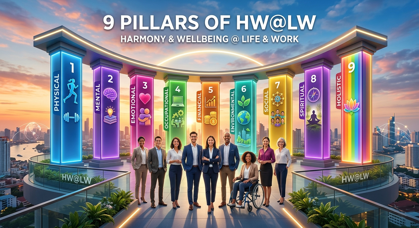 9 Pillars of HW@LW HolsiticWellBeing Revolution for Nxtgen Professionals