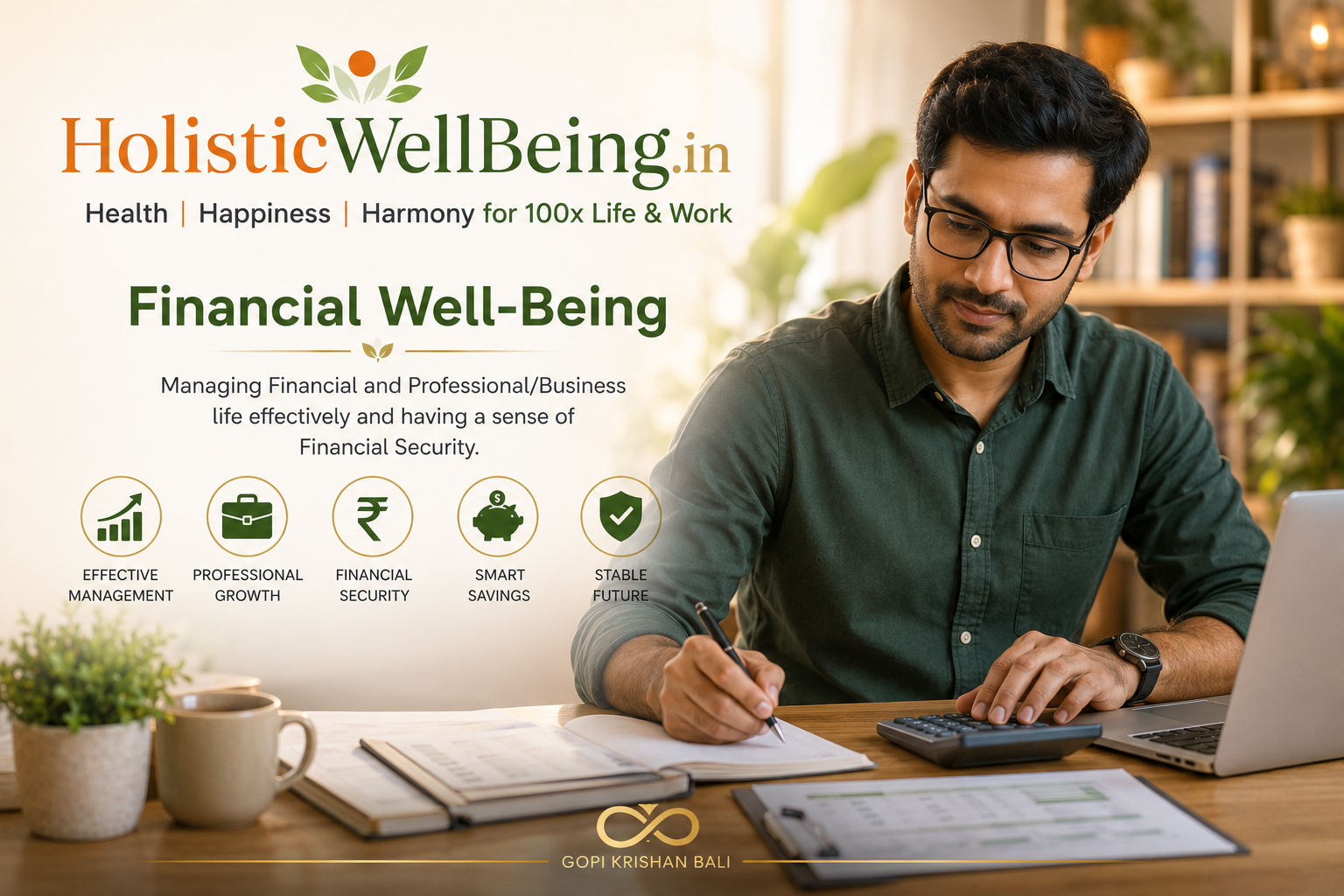 Financial WellBeing for Holistic Life and Work at https://HolisticWellBeing.in
