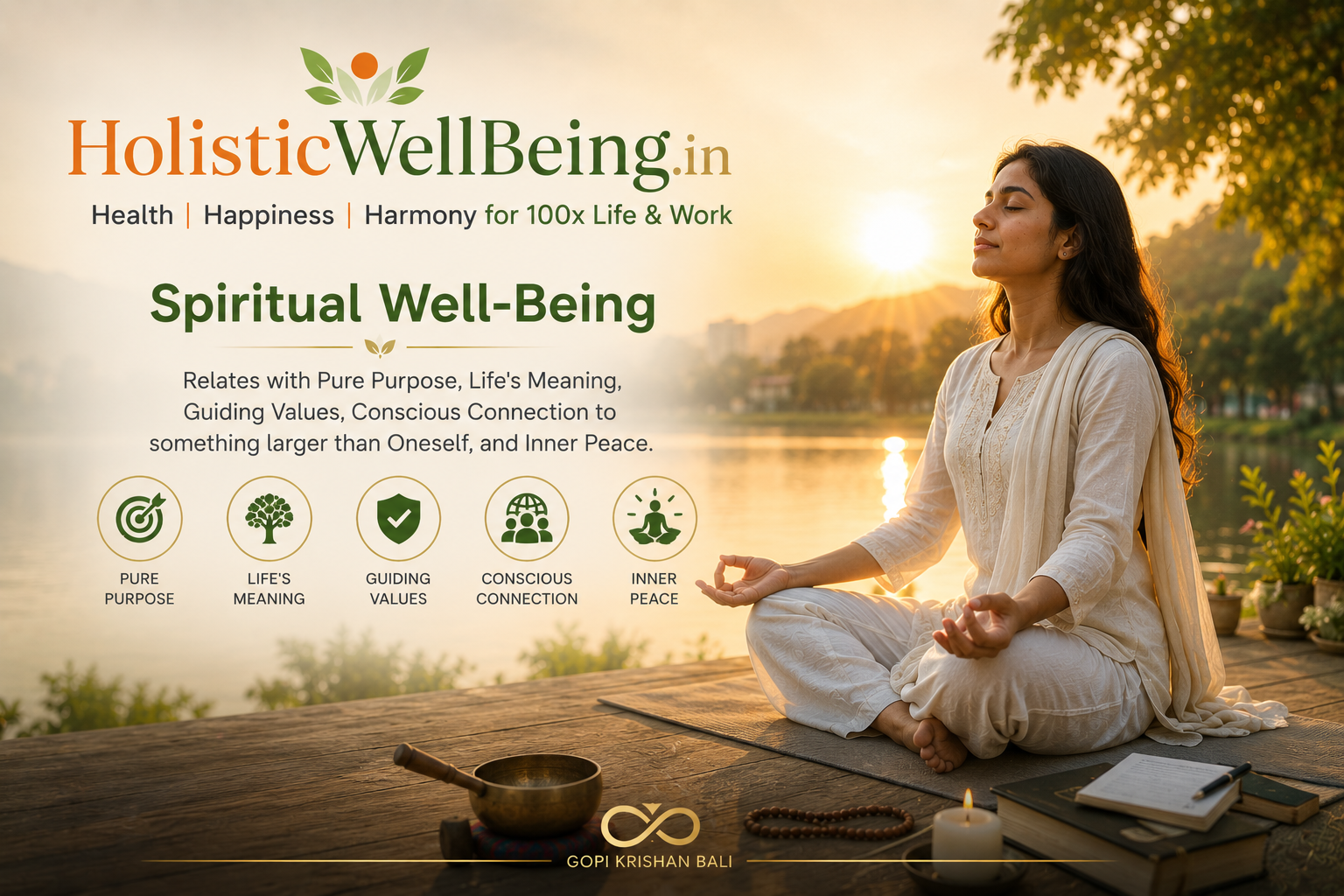 Spiritual WellBeing for Holistic Life and Work at https://HolisticWellBeing.in
