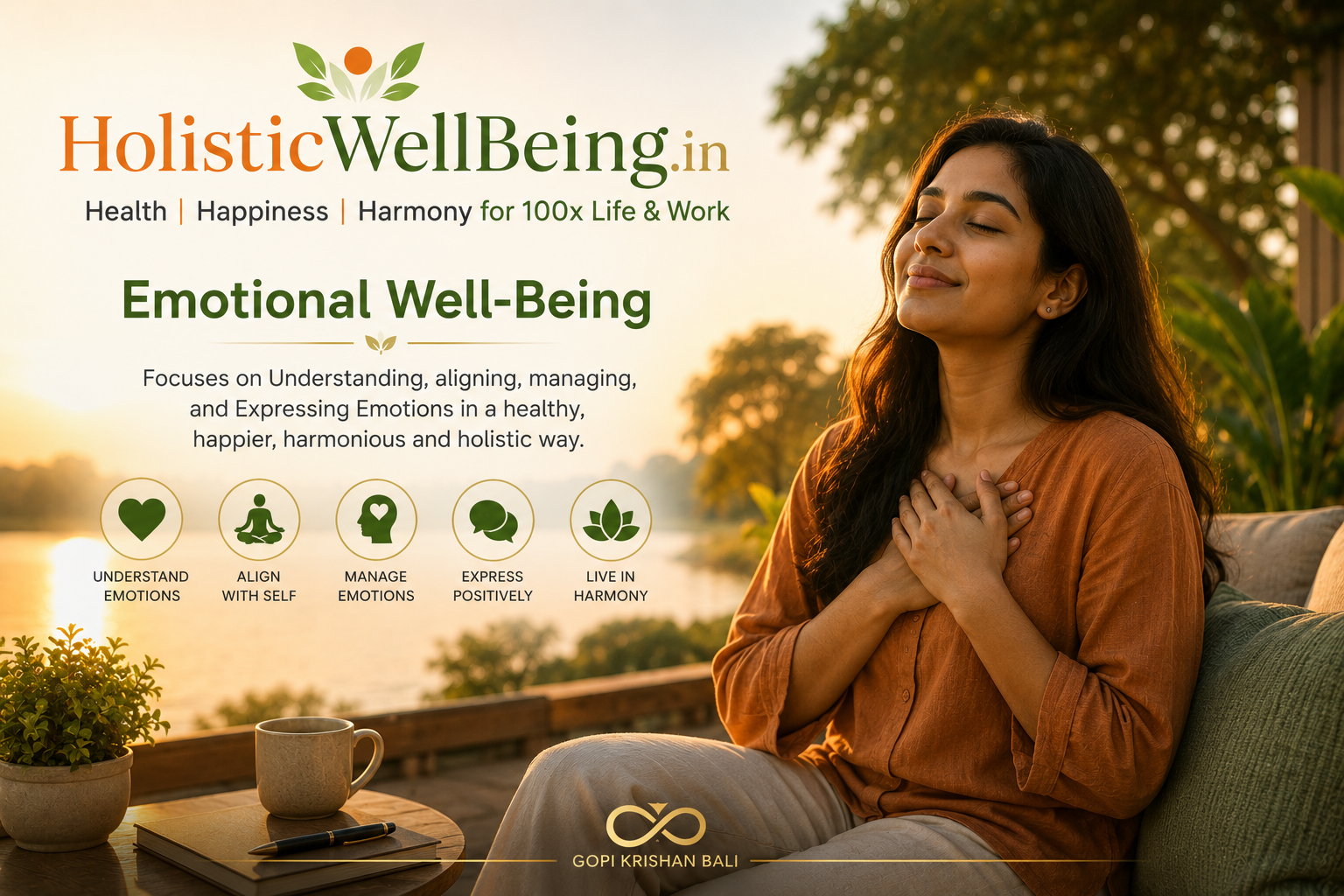 Emaotional Wellbeing encompasses your relationships with others and your sense of belonging and connection to a community. It involves having meaningful interactions, feeling supported, and contributing to society.