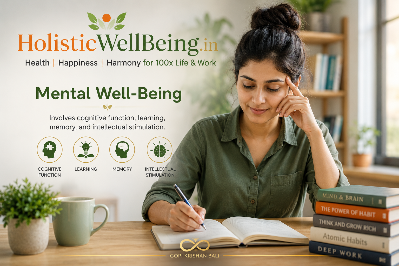 Mental WellBeing for Holistic Life and Work at https://HolisticWellBeing.in