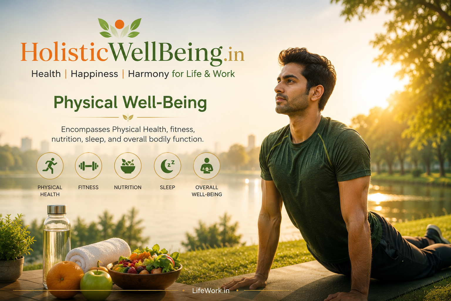 Physical WellBeing for Holistic Life and Work at https://HolisticWellBeing.in